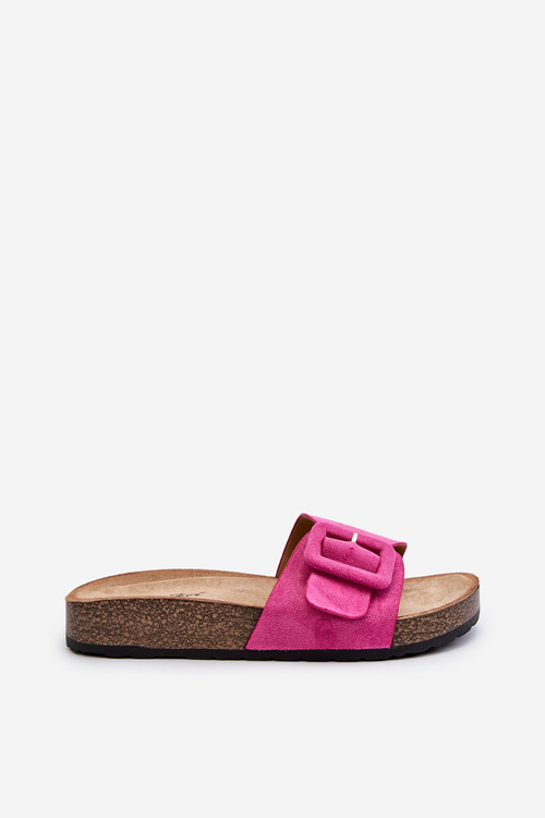 Women's Sandals with Buckle Eco Suede Pink Laeltia
