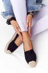 Espadrilles On A Straw Platform Black Highway