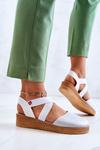Espadryle Damskie Modne Białe Big Star JJ276036