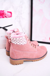 Children's Boots Insulated With Fur Pink Forest