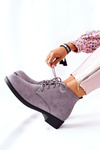 Insulated Zip-up Boots Grey Malitea