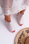 Women's Stiletto Sandals with Peep Toe Sandals Beige Esta