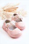 Children's Ballerinas With Velcro Pink Evelyn