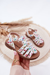 Girls Children's Sandals Made Of Eco Leather Fruits Multicolor Mariana