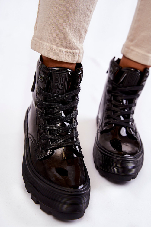 High Sneakers Big Star KK274533 Black