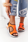 Wedge Slip-On Sandals Orange Zoey