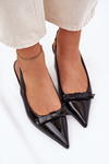 Patented High Heels With Bow Black Naylna