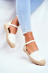 Women's Espadrilles On Platform White Vienna