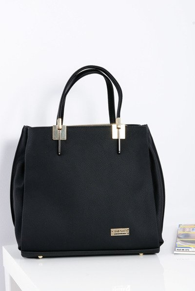 Large Black Women's Handbag + Sachet + Mirror POLAND