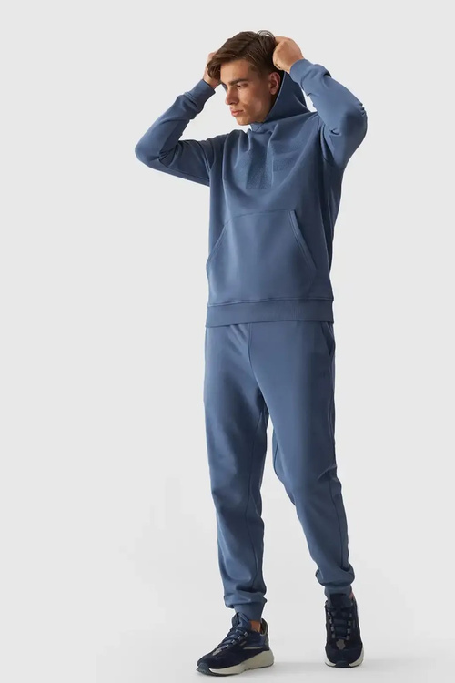 Men's Hoodie Pullover With Hood Blue 4FWMM00TSWSM1464-32S