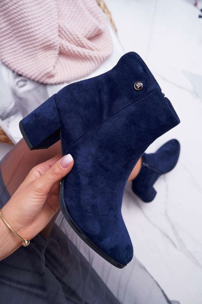 Women's Heeled Boots Sergio Leone Navy Blue BT520