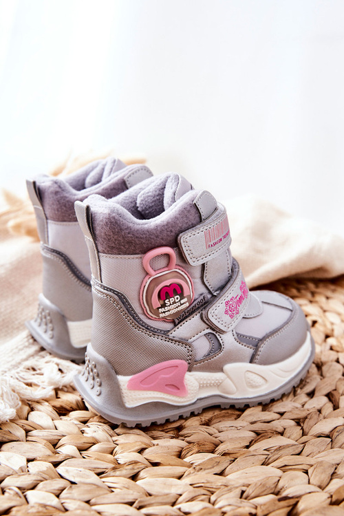 Children's Insulated Snow Boots Silver Nemi