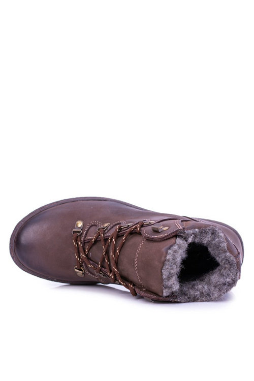 Brown Warmed Leather Men's Abelo Boots