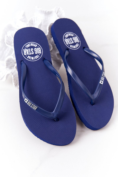 Women's Sliders Flip-Flops Big Star FF274A614 Navy
