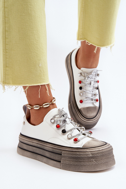 Women's Platform Sneakers GOE NN2N4054 White