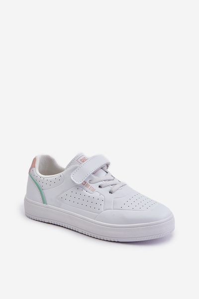 Children's Sneakers Made Of Eco Leather With Velcro Big Star OO374005 White