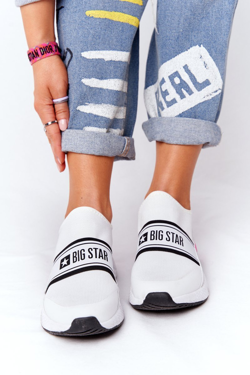 Women's Slip-On Sneakers Memory Foam Big Star HH274538 White