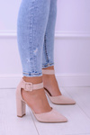 Women's Suede Stiletto pumps Beige Harinta