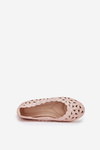 Kids' Cutout Glitter Ballerinas Pink Zindira