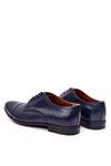 Men's Leather Moccasins With Black Sole BEDNAREK Navy
