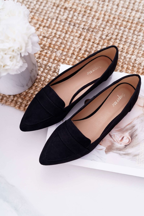 Women's Ballerina Suede Lords Black Gretar