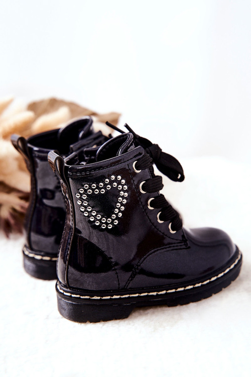 Children's Lacquer Glitter Boots Navy Macy's