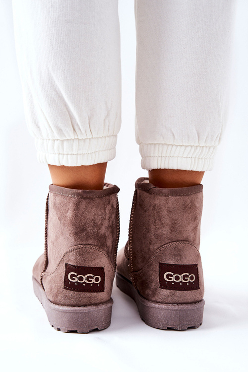 Snow Boots Fleece-lined Brown Vicandi