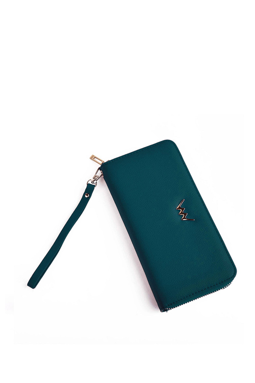 Large Women's Zip Wallet Blue Hailey