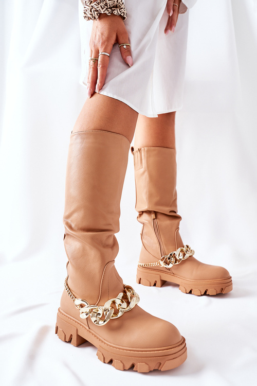 High boots Camel Cecina