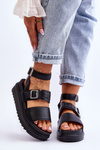 Women's Sandals With Strap Black Hever