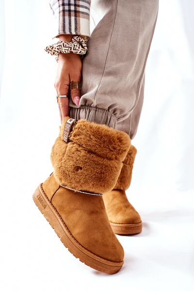 Women's Snow Boots Big Star II274127 Camel