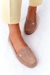 Women's Suede Loafers Light Brown Madelyn