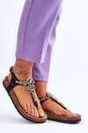 Flip Flops Sandals On Cork Platform Black Naomi