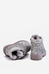 Children's Insulated Glitter Boots Silver Mermaid