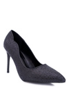 Women's Stilettos Black Brocade Extrade