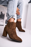 Women’s Boots On High Heel Sergio Leone Olive BT508