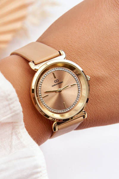 Zegarek Klasyczny Damski Skóra Giorgio&Dario Beżowy