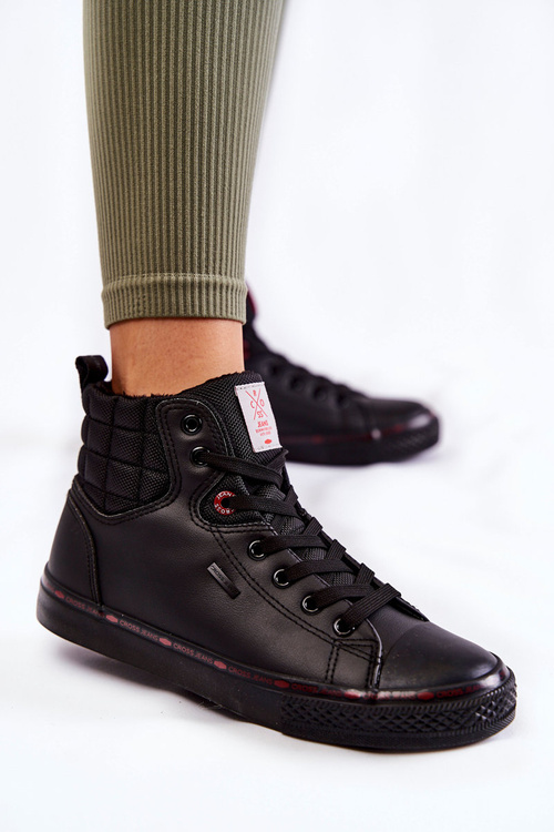 Women's High Sneakers Cross Jeans KK2R4058C Black