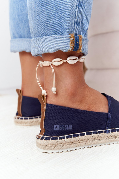 Espadrilles On A Braided Sole Big Star HH274500 Navy Blue