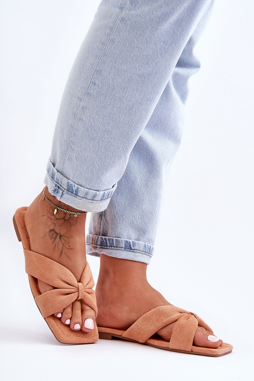 Women's Velvet Slippers Orange Vanilla Sky