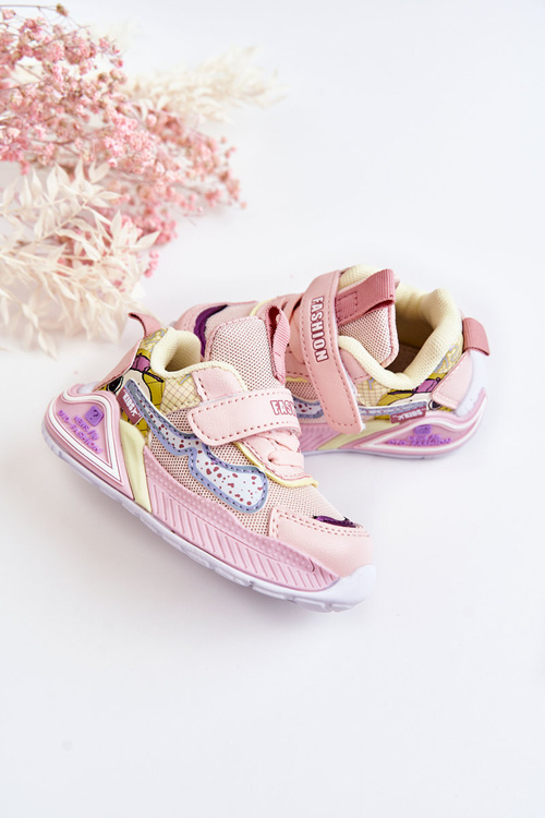 Children's Light Sport Shoes Pink Snoopy