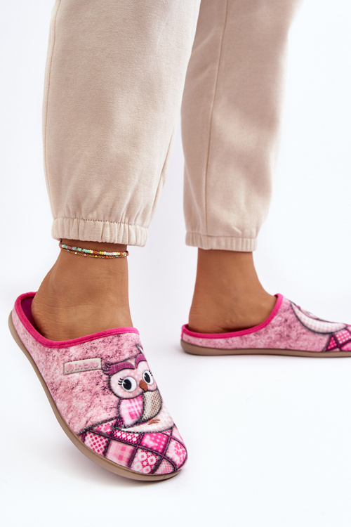 Home Slippers Owl Inblu GF000018 Pink