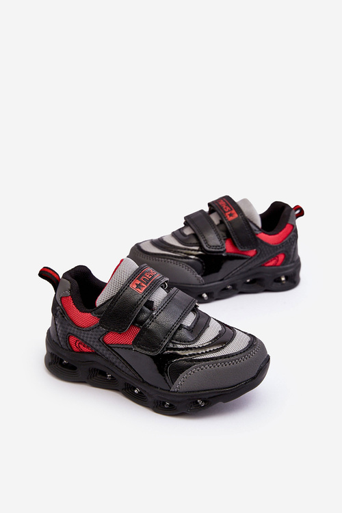 Children's Leather Sports Shoes White-Pink Loopsy