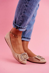 Women’s Ballerinas Eco-Suede Beige Montreal