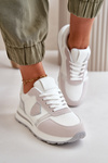 Women's Glitter Sneakers White Velaniela