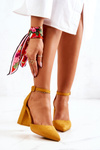 Women's Stiletto pumps Suede Yellow Harye