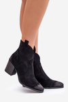 Women's Suede Warm Boots Black Wenche
