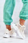 Sneakersy Buty Sportowe Masywna Podeszwa Beżowe Your Style