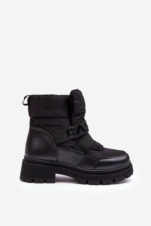 Women's Zip-Up Snow Boots Insulated Black Zeva