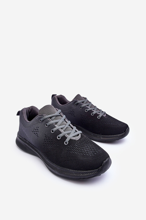Men's Lightweight Sports Shoes Grey-Black Royce